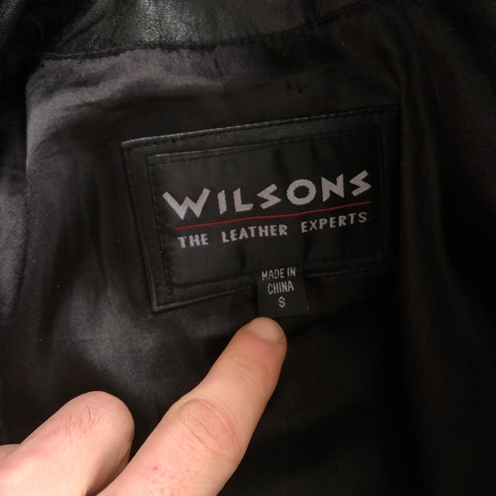 Vintage Wilson’s Black Leather Jacket - Picture 4 of 7